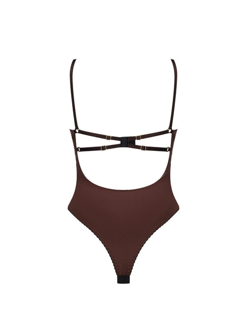 Bodysuit SENCE Pirsing Choco