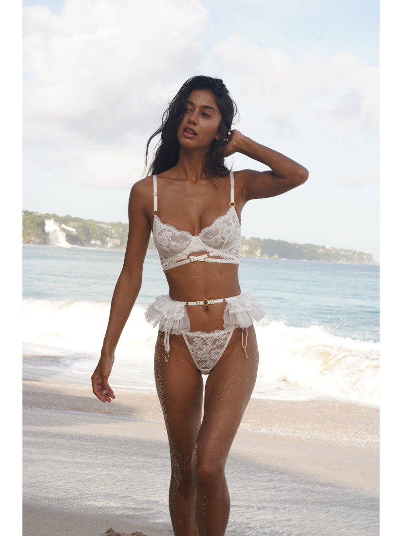 Set Rose Blank Milk With Belt