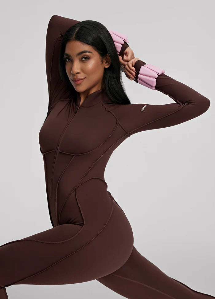 Closed-Back Catsuit Brown
