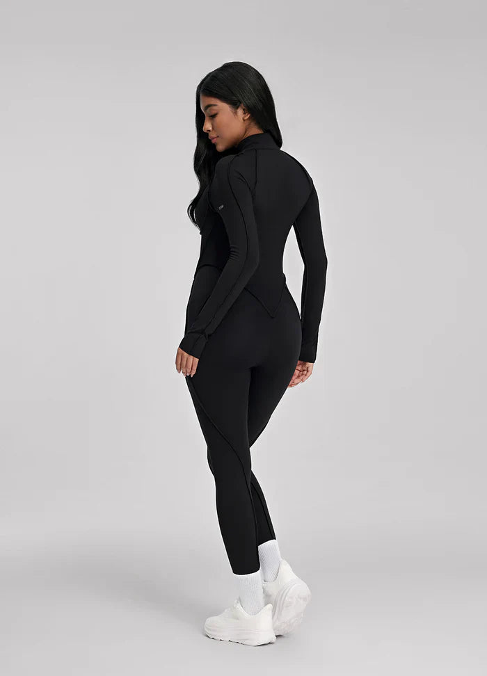 Closed-Back Catsuit Black