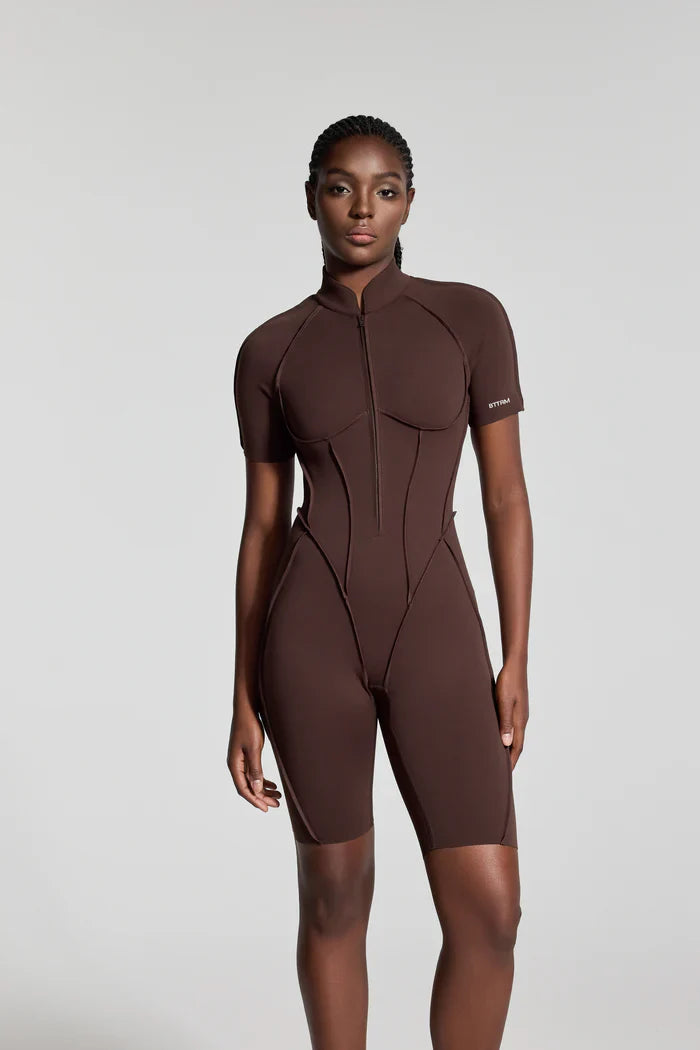 Sleek Shorts Catsit Brown